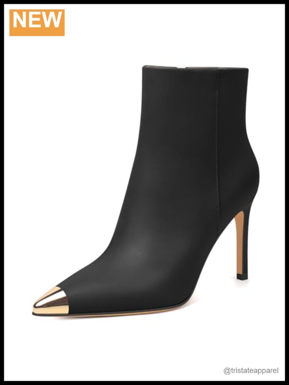 Women's Ankle Boots Kitten Heel Pointed Toe Side Zipper Suede Booties 3.5 Inch